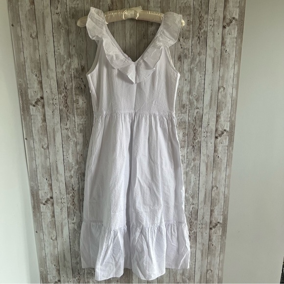 Vineyard Vines White Cotton Midi Dress New XS - Picture 2 of 4